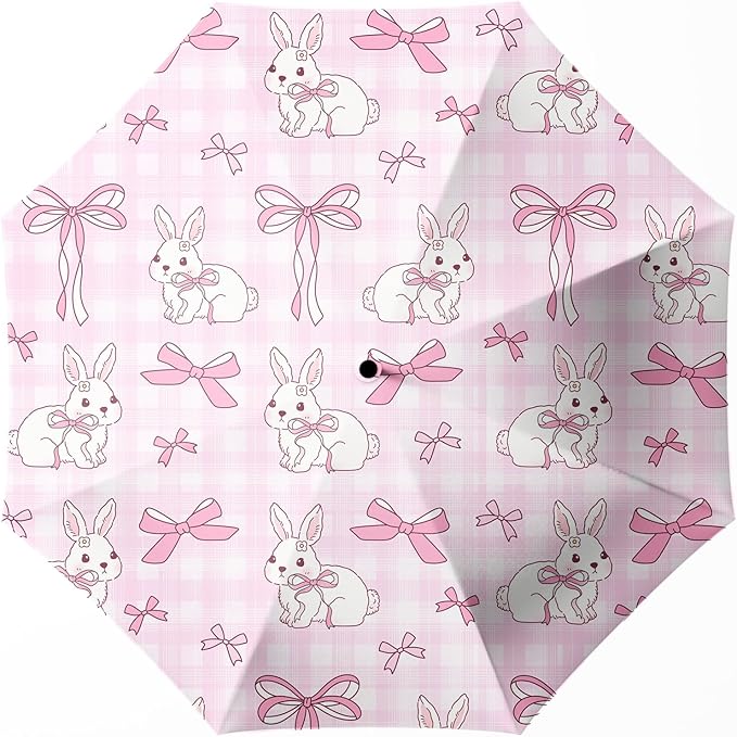 Small Compact Travel Automatic Folding Umbrella for Women Portable Lightweight Rain Wind UV Sun Shade