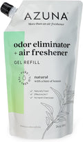 Azuna All-Natural Odor Remover Gel Refill Pouch | Air Purifier with Tea Tree Oil | Plant-Based &amp Long Lasting | For Pet Odors Smoke &amp Strong Odors | Natural Scent 24 oz