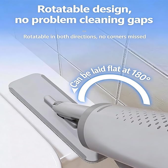 Small Mop for Quick Cleanups ABS Handle and Effective Gathering Fiber Cloth Dormitory Mop