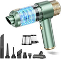 JONYJ Handheld Car Vacuum Cleaner 16000PA Hand Held Vacuum Portable Cordless 2 in 1 Air Duster and Vacuum Cleaner with LED Light Multi-Nozzles 120W High Power Mini Vacuum for Home Pet Office