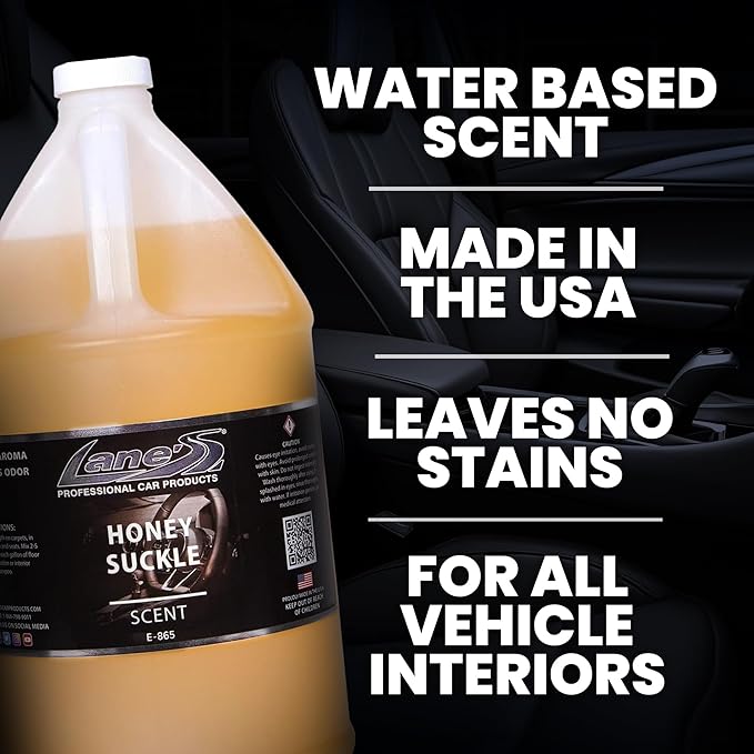 LANE'S Honey Suckle Car Air Freshener - Honey Suckle Scent - 1 Gallon (128oz) Liquid
