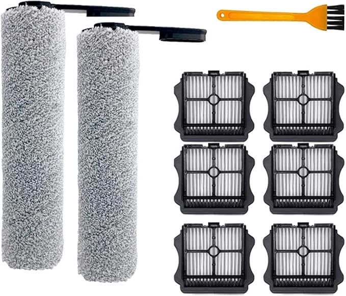 EtliN Compatible WithTineco Floor ONE S5 /LCD/LED Cordless Wet Dry Vacuum Cleaner Set Replacement Brush Roller and Vacuum HEPA Filter Accessori(Color:9PCS-01)