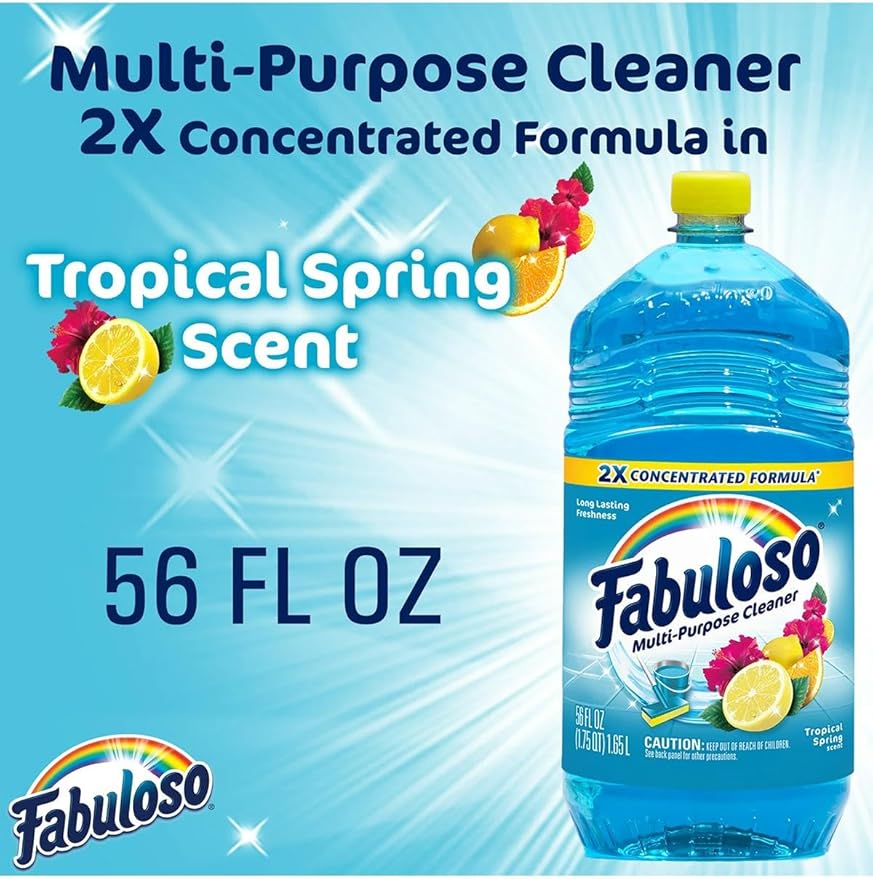 Fabuloso All Purpose Cleaner 56oz Tropical Spring Pack of 2
