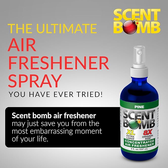 Scent Bomb Pine Air Freshener Spray Long-Lasting Odor Eliminator for Home Office &amp Car