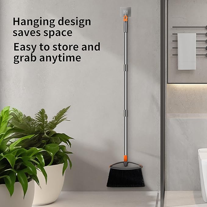 Professional-Grade Heavy-Duty Broom a Versatile Cleaning Tool for Yards garages Shopping malls Kitchens Offices and pet Hair cleanup.