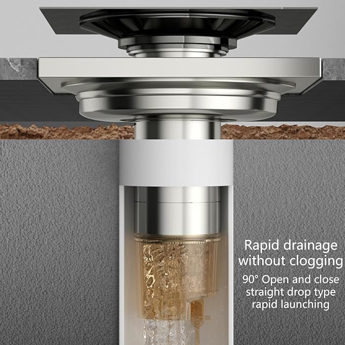 Portable Sturdy Stainless Steel Bathroom Drain Effective Hair and Debris Catcher for Daily Household Use Drain Solution