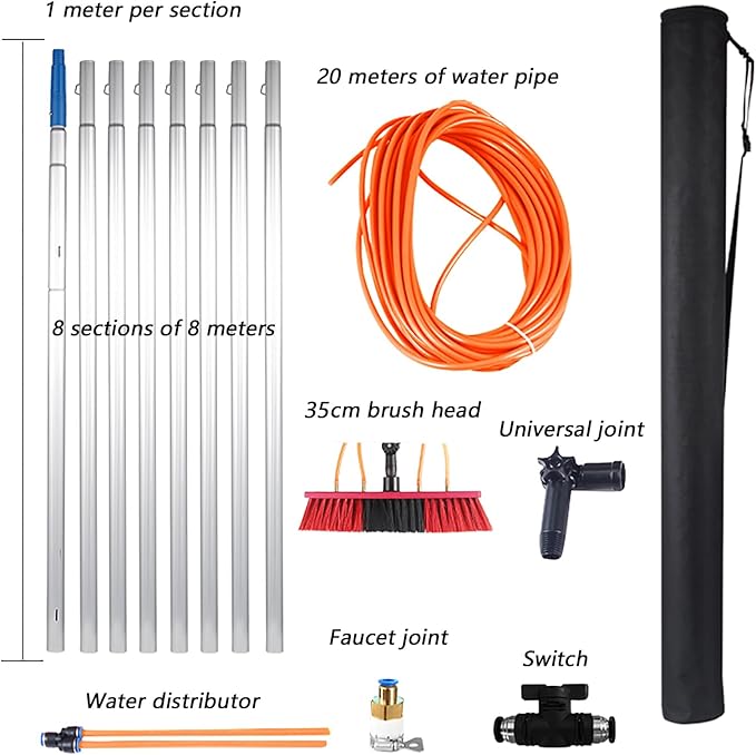 Window Cleaner Window Glass Solar Panel Cleaning System for Window Glass/Solar Panel35cm800cm