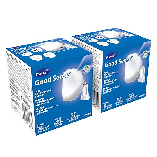 Diversey 101109644 Good Sense Odor Neutralizer &amp Air Freshener Commercial Automatic Spray System Fresh Scent Refill Cartridge 0.67-Ounce 12-Count (2 Boxes of 6)