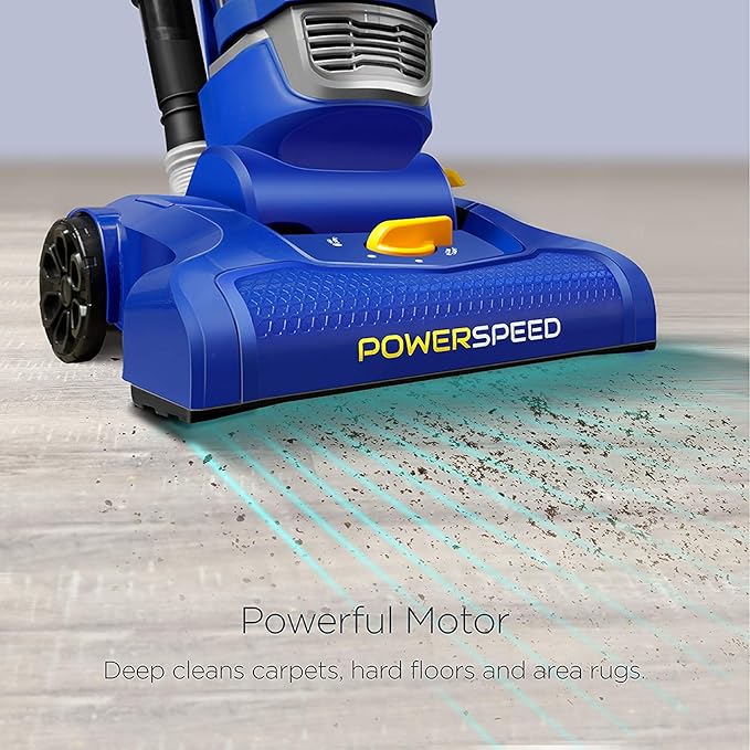 eureka NEU182A PowerSpeed Bagless Upright Vacuum Cleaner Lite Blue