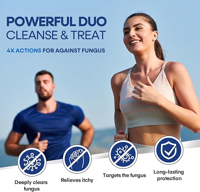 Hermon Clotrimazole Antifungal Treatment Cream &amp Soap Kit: Antifungal Cream for Athletes Foot Jock Itch Ringworm with Anti Fungal Soap - Relieves Itching Burning Cracking - 57g Tube / 113g Bar