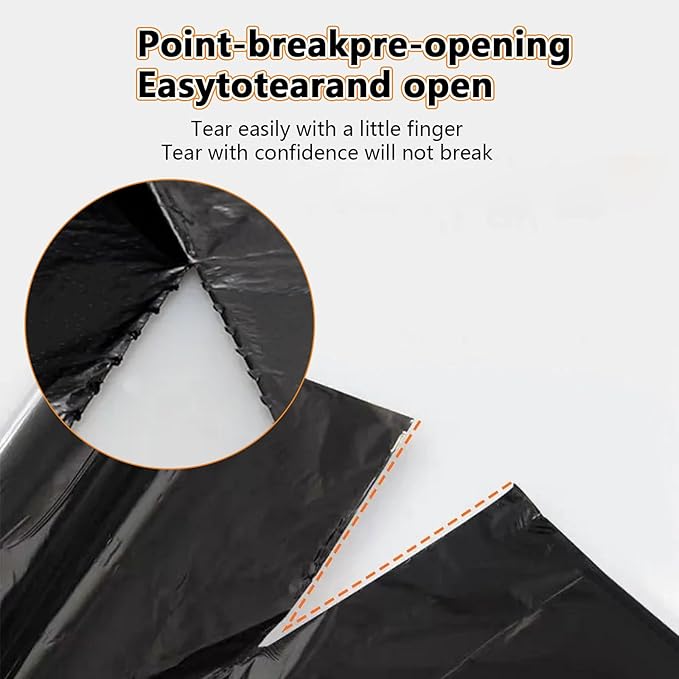 Coffee Knock Box Trash Bags for Commercial Floor Standing Thick Garbage Bag for Coffee ShopBarHomeOfficeKitchen50pcs/2 Roll