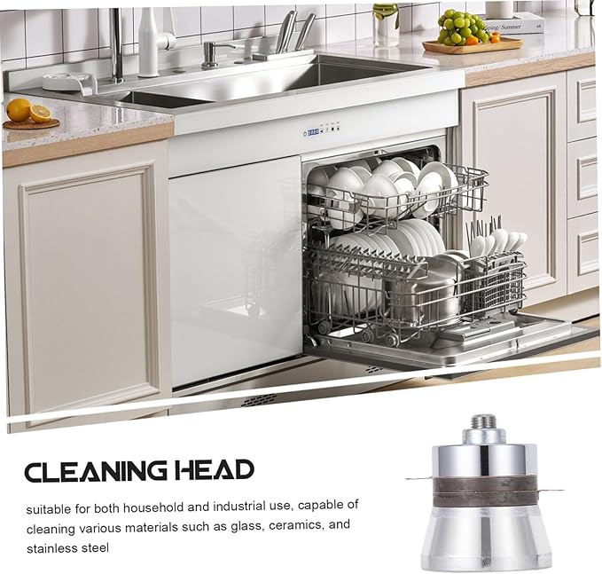 STOBAZA Industrial Ultrasonic Cleaning Machine Transducer Head for Dishwashers Portable Sonic Cleaner for Household and Restaurant Use Effective Glass and Steel Cleaning
