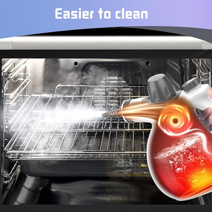 Featwell Handheld Steam Cleaner Pressurized Portable Multi-Surface Steam Cleaner with 12 pcs Accessories Multi-Purpose Portable Steamer for Cleaning Dirt Grease Tile Floor Couch Car