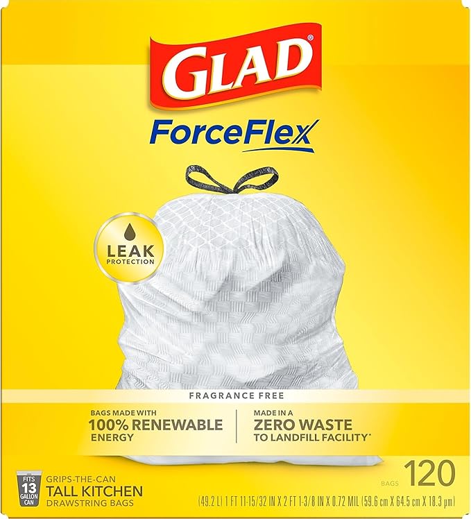Glad Tall Kitchen Drawstring Trash Bags