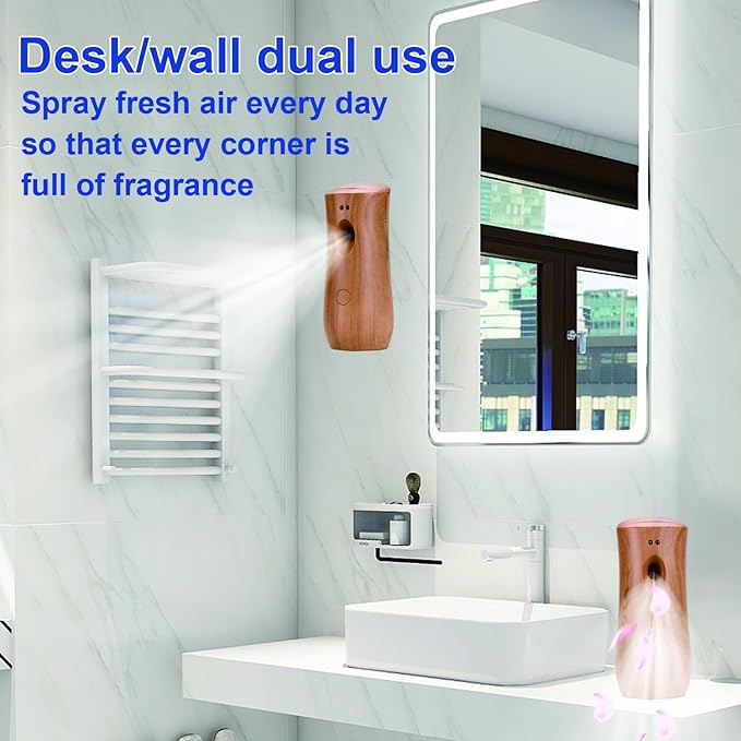 Automatic Air Freshener Spray Dispenser Free Standing or Wall Mounted Automatic Aerosol Spray Dispenser for Home Indoor Bathrooms Offices Hotels and Commercial Places (Z-03)