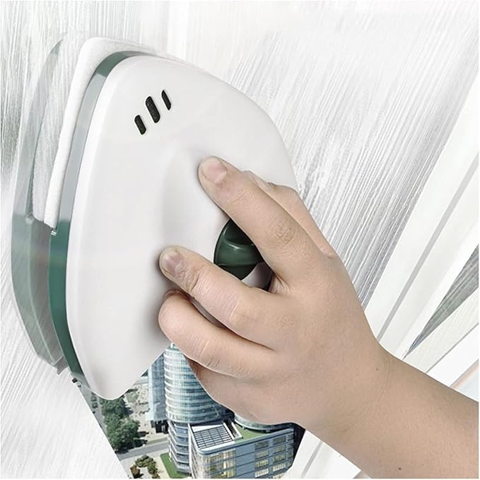 Outside Magnetic Window Cleaner Window Cleaner Wipers 20-45mm Double Side Glass Cleaner Ultra-Strong Both Side Glass Surface Cleaning Brush Wiper Tools with Ergonomic Handle Design