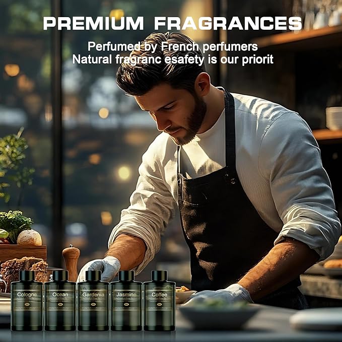 Car Air Freshener Refill for Men &amp Women 6.09 FL OZ /180ML-9 Month Ocean Scent Essential Oil Perfume Essential Oil Made of Natural Plant Extracts Compatible with Car Diffusers for Home/Office