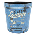 10L/2.64 Gallon Trash Can Decorative Waste Basket PU Leather Waste Paper Basket Waterproof Garbage Can for Bathroom Bedroom Office Kitchen and Living Room - Cooktail Lounge
