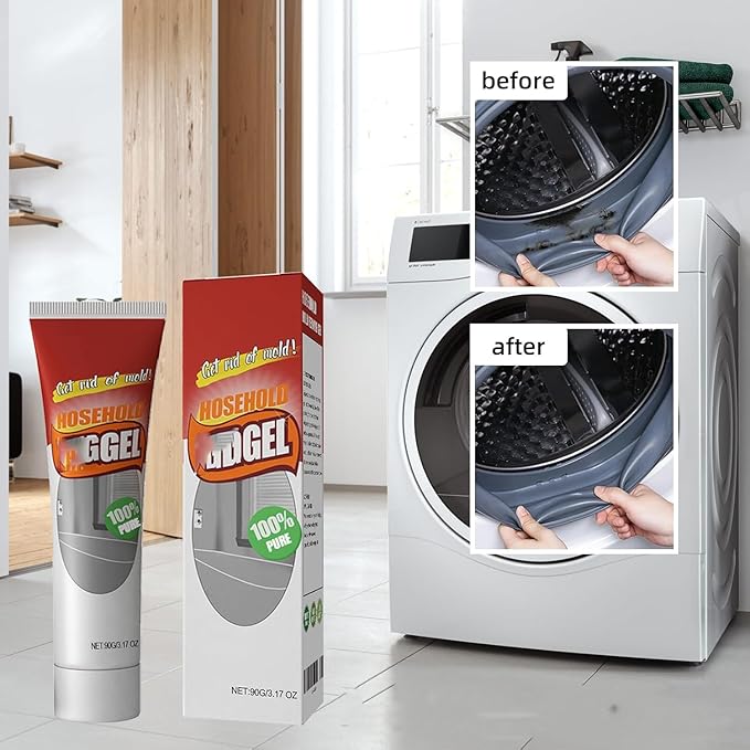 Powerful Household Cleaning GelRemover GelHighly Effective In Penetration Suitable Forfor Sink Bathtub Toilet Seals Bathroom Kitchen Safe Formula That Does Not Damage The Surface (90G5PC)