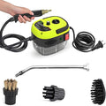 2500w Handheld High Temp Portable Cleaning Machine Handheld Power Steam Cleaner for Home High Heat Steam Cleaning Machine Steamer for Cleaning Ready In 10s for Kitchen Furniture Bathroom Car(Green)