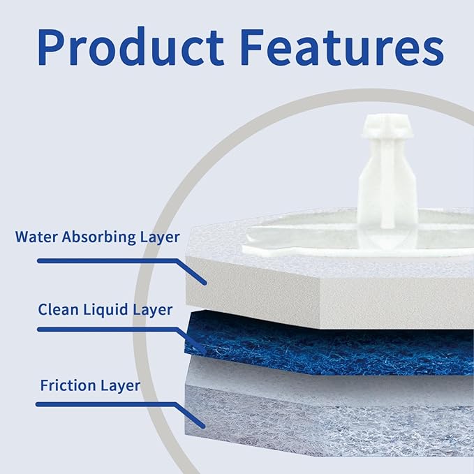 Aimery 100 Counts Blue Disposable Toilet Bowl Cleaning Refills Make Toilet And Bathroom Be Fresh(100 Blue)