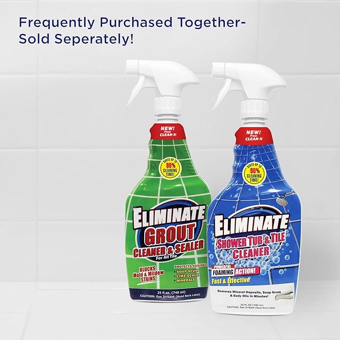 Clean-X Eliminate Shower Tub &amp Tile Cleaner- 32 fl oz. - Shower Cleaner by UNELKO Invisible Shield (3)