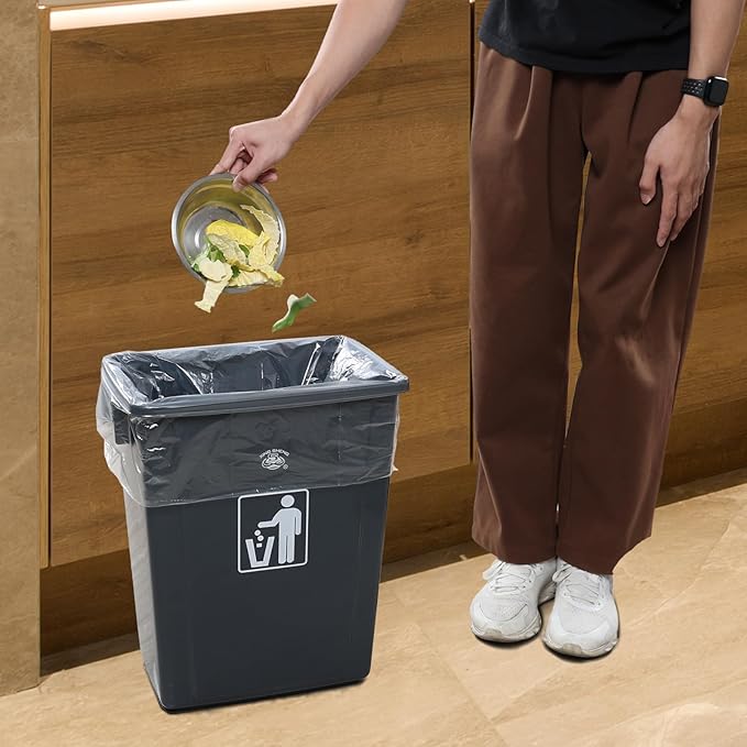 13 Gallon Tall Kitchen Garbage Bags Clear Plastic Trash Bags 225 Counts