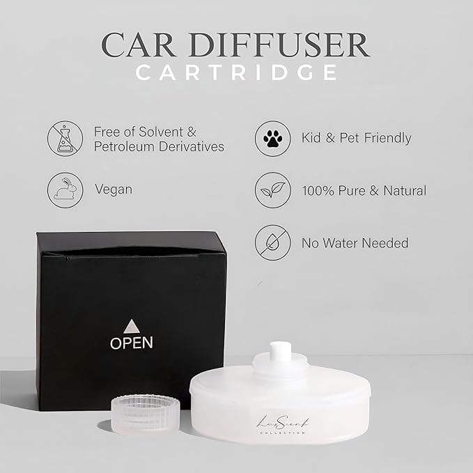 Iconic Baccarat Rouge Aroma Car Diffuser Cartridge Fragrance Refill 20ML Compatible with All Ultrasonic Smart Car Diffusers - Luxury Hotel Fragrance - Aromatherapy - Ideal for Cars Trucks &amp More