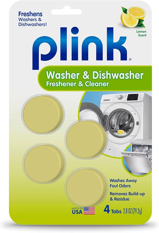 Plink Washer Dishwasher and Drain Freshener Cleaner Bundle