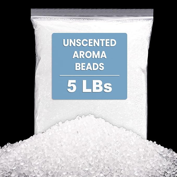 Elsjoy 5 Lb Unscented Aroma Beads for Car Freshies Car Air Freshener Unscented Freshie Beads DIY Homemade Natural Freshener Bulk Freshie Supplies
