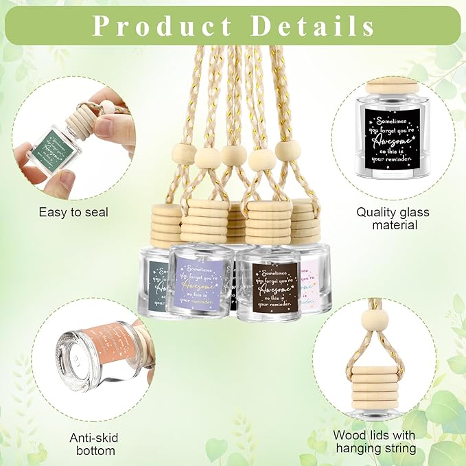 30 Pcs Inspirational Appreciation Gifts for Coworker Empty Car Air Freshener Diffuser Hanging Sometimes You Forget You're Awesome Thank You Gifts for Employees Team Staff Nurses