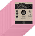 Swedish Dishcloths for Kitchen XL 30 Sheet Roll Biodegradable &amp Compostable Reusable Paper Towel Cleaning Cloths 11 x 10 No Odor Washing Dishes Ultra Absorbent Cellulose Sponge Towel By