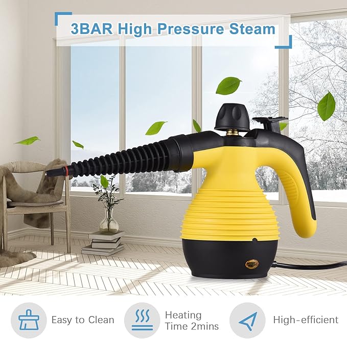Portable Handheld Steam er 1050W Multifunctional High Temperature Pressurized Steam ing ioshine with 9PCS Accessory for Kitchen Sofa Bathroom Car Window