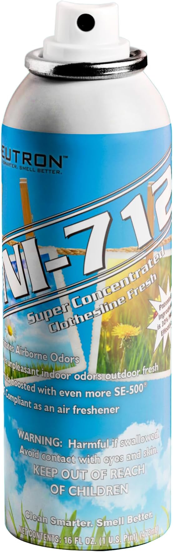 NI-712 Clothesline Fresh Odor Eliminator Spray - (1 Can) – Industrial-Strength Deodorizer Fine-Mist Air Freshener Long-Lasting Fragrance Spray
