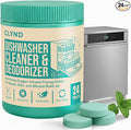 Dishwasher Cleaner and Deodorizer Tablets - 24 Pack Deep Clean Dishwasher Cleaning Tablets Heavy Duty Streak-free Shine Dish Washer Cleaner Natural Descaler and Odor Eliminator 12 Month Supply