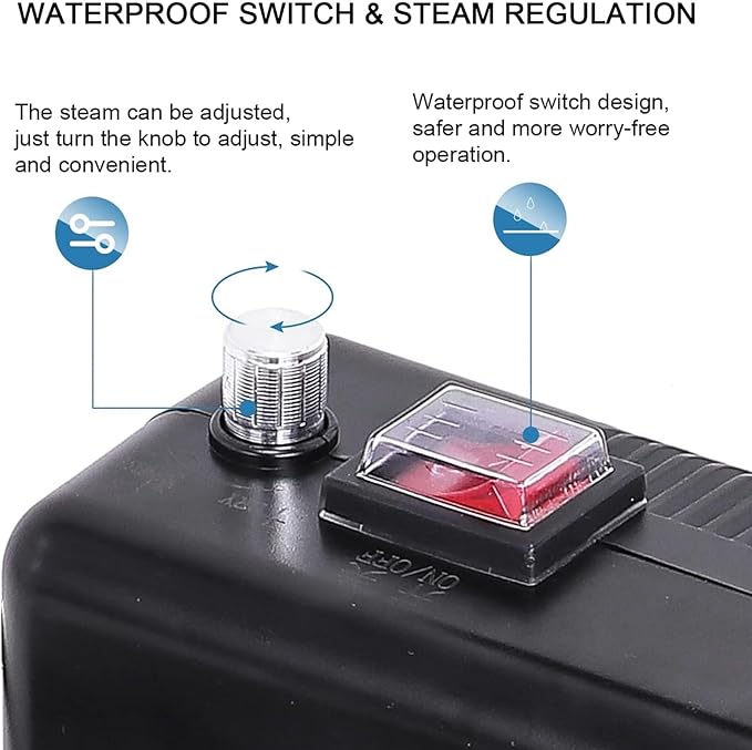 2600W High Pressure Steam Cleaner Portable Handheld Steam Cleaner High Temp Steam Cleaning Machine with Brush Heads &amp Insulation Gloves for Cleaning Upholstery Bathroom Car Detailing (Color :
