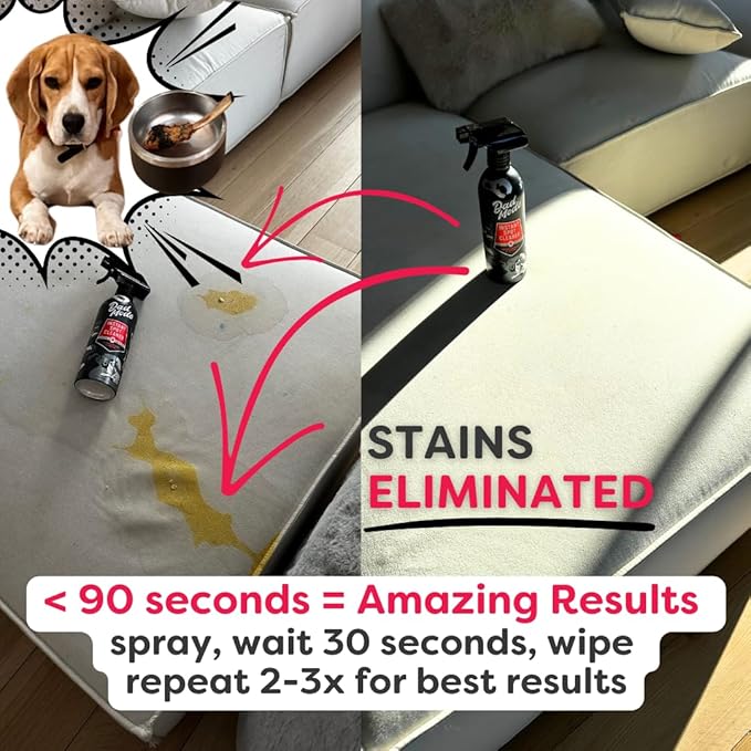 DadMode Instant Fabric Spot Cleaner | 1000 Stain Treatments | Fastest Clothing Spill Remover | 3-Pack Refill | Quick Spray &amp Wipe | Multi-Surface for Clothes Carpet &amp Upholstery | Sandalwood