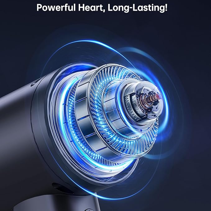 12KPa Powerful with 62000RPM Reusable HEPA Filter 4000mAh C Charging