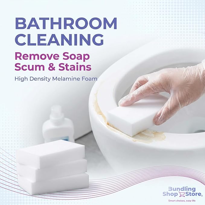 Melamine Sponge- Cleaning Pads 120 Count High Density Scratch Free Sponges (3.93in X 2.36in X 0.78in) for Kitchen Bathroom Tiles Walls &amp Multi-Surface Cleaning