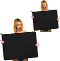 Hushee 2 Pack Extra Large Dish Drying Mat Microfiber Absorbent Dish Drying Pad Large Size Dishes Drainer Mats for Countertop Sink Refrigerator or Dryer (30 x 24 InchBlack)