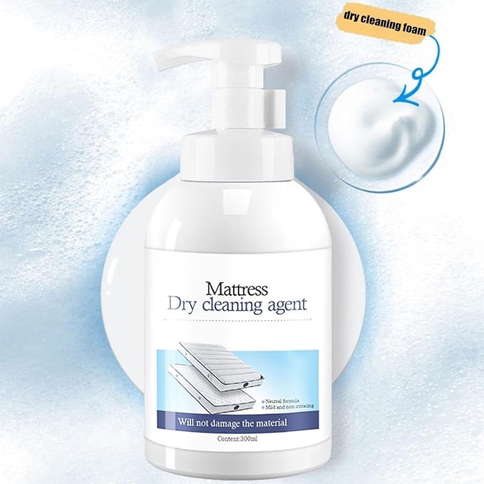 Mattress Stain Remover Spray Quick Drying Sweat Eliminator Liquid 300ml Mattress Couch Cleaner for Urine Blood Wine Pet Stains Odor Removal