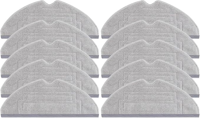 Compatible for Roborock S8 S8 Plus S8+ S8 Pro Ultra G20 Double Vibration Mop Pad Vacuum Cleaner Robot Mop Rags Parts Mop Cloths AccessoriesRobo(10pcs)