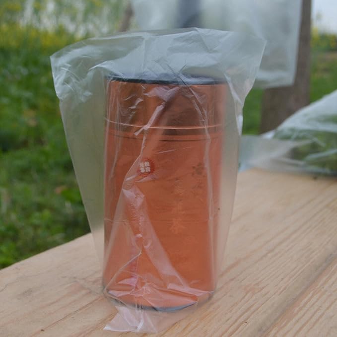 Pe Flat Open Poly Trash Bags 60x45cm 200pcs Disposable Waterproof Plastic Rubbish Bags for Household Kitchen Waste Disposal