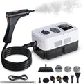 Steam Cleaner for Home &amp Car 15s Fast Heat-Up 1.2L Large Tank 221°F High-Temp Portable Handheld Steamer for Deep Cleaning Grout Tile Grease Floors &amp Sanitizing Furniture Couch Car Deta