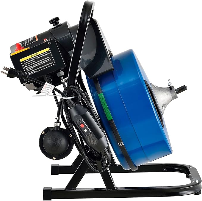 Global Industrial Drain Cleaner For 2-4 Pipe 220 RPM 75' Cable