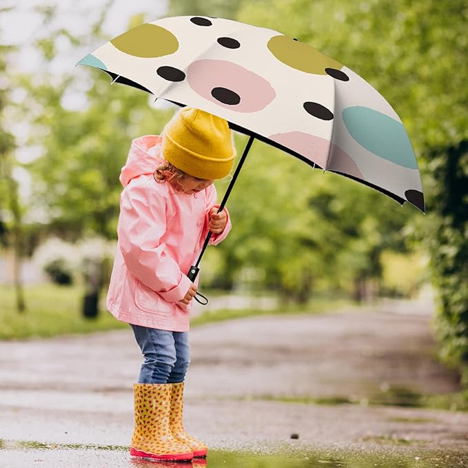 Small Compact Travel Automatic Folding Umbrella for Women Portable Lightweight Rain Wind UV Sun Shade