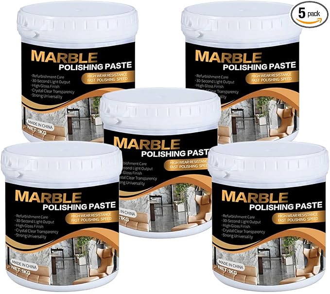 Marble Polishing Paste Kit Marble Polishing Compound Countertop Cleaner Quartz Polish Sealant &amp Protector For Marble Countertops Floors Walls