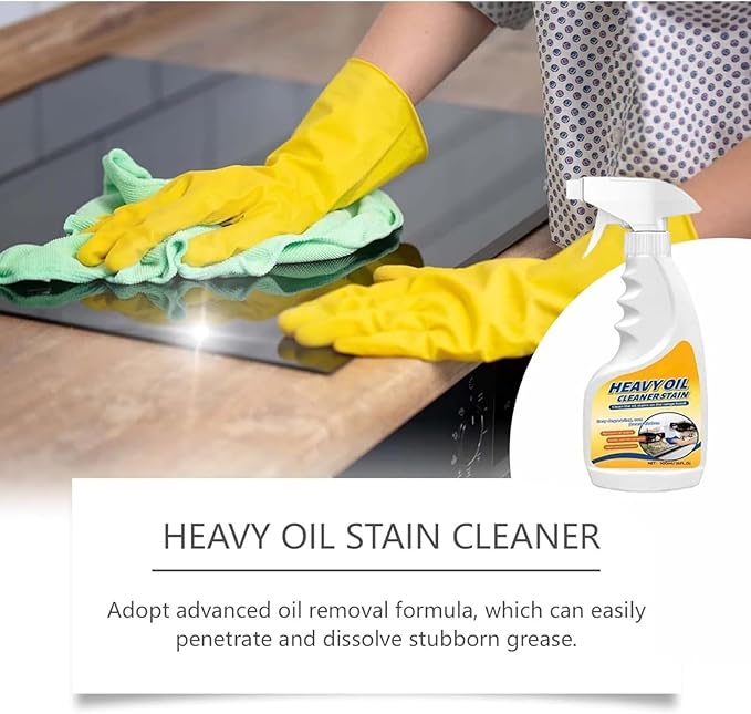 Multi-purpose Heavy Grime Duty Cleaner Multi-purpose Heavy Oil Stain Cleaner Heavy Oil Stain Cleaner Kitchen Kitchen Degreaser Spray For Range Hood Oven Pots and Cabinet (2pcs)