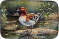 Caroline's Treasures DAC3263DDM Redhead Duck Dish Drying Mat Absorbent Dish Drying Mat Pad for Kitchen Counter Dish Drainer Mat for Countertop 14 x 21 Multicolor