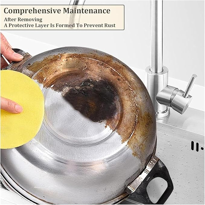 RJDJ Multi-Purpose Coconut Oil Cleaning &amp Polishing Paste Stainless Steel Cookware Cleaner Natural Coconut Oil Cleaning Paste Powerful Kitchen All-Purpose Cleaner for Oven Pot and Stove (2pcs)